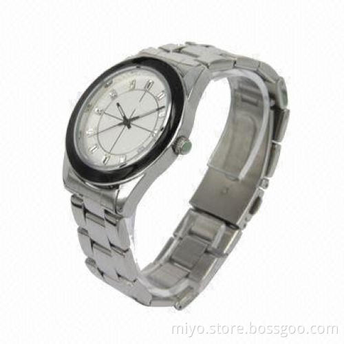 Unisex Fashionable Style Wristwatch, Metal Material, Logo and Colors Can be Customized by Customer